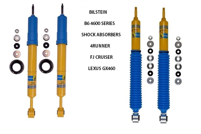 24-329064 and 33-329093 Bilstein B6 4600 Series Shocks for 2010-2024 Toyota 4Runner, 2010-2014 Toyota FJ Cruiser, 2010-2023 Lexus GX460