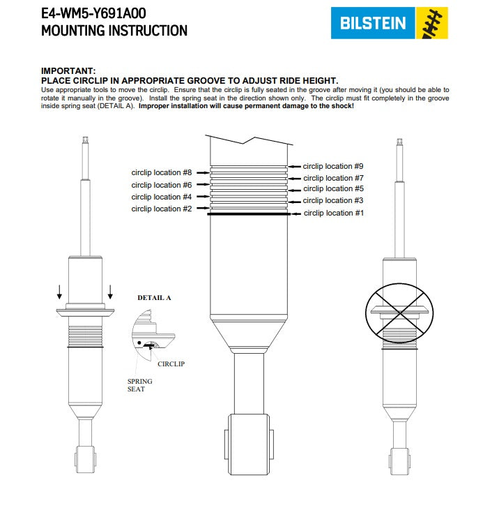 Bilstein Fully Assembled Front 6112 Series Adjustable Height Coilover Shocks / Rear 5100 Series Shocks for 4Runner / GX460 / FJ Cruiser