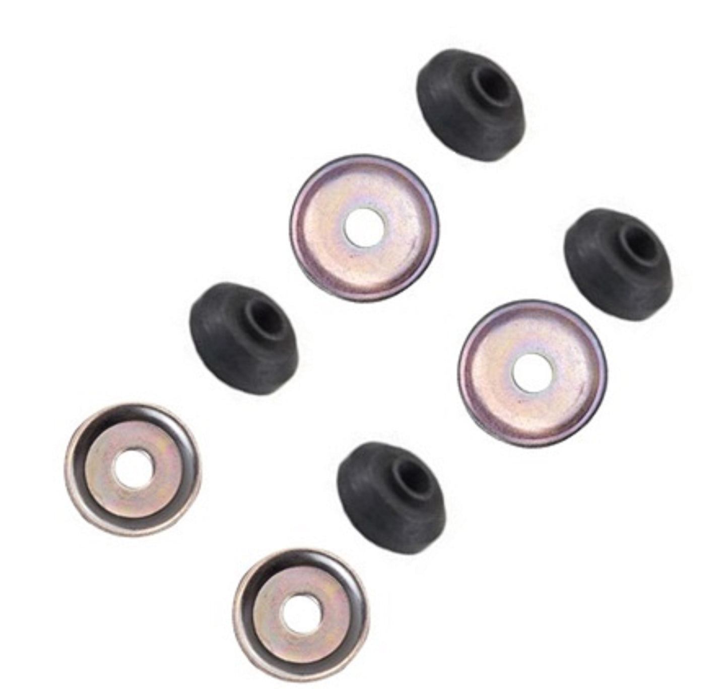 Front Shock Absorber Replacement Bushing and Front Upper/Lower Retainer Washer Hardware Pack