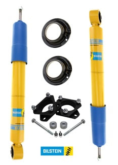 Bilstein 24-022842 Front Heavy Duty Replacement Shock Absorbers with 2" Front Leveling Kit for 1995-2004 Toyota Tacoma 6-Lug 4WD