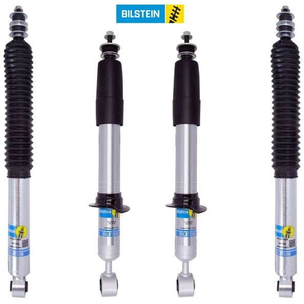 Bilstein B8 5100 Series Ride Height Adjustable Front and Rear Shock Absorbers for 2022-2025 Toyota Tundra - Front -0-2.4"; Rear - 0-1” - 24-329200, 24-329217