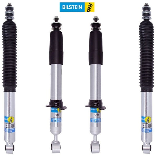 Bilstein B8 5100 Series Ride Height Adjustable Front and Rear Shock Absorbers for 2022-2025 Toyota Tundra - Front -0-2.4"; Rear - 0-1” - 24-329200, 24-329217