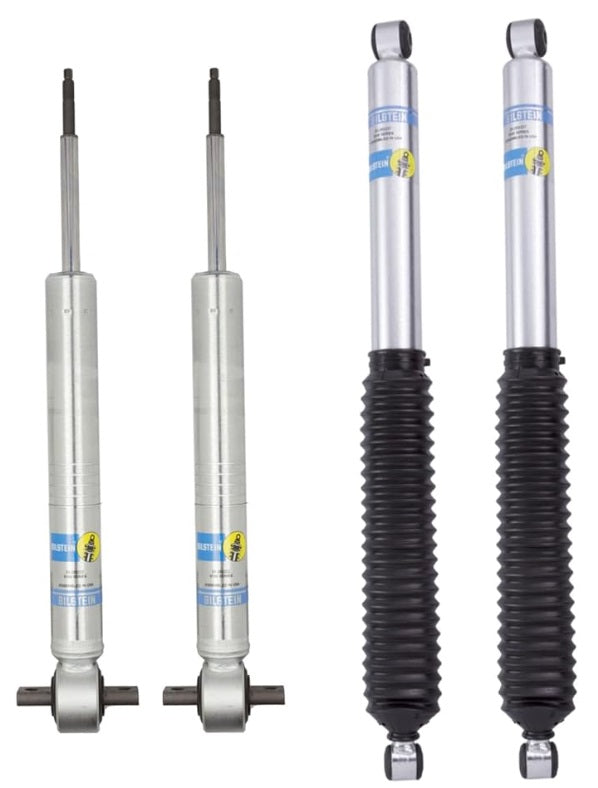 Bilstein 5100 Series Front Ride Height Adjustable Shocks with Rear 5100 Shocks for 2015-2020 F-150 (F150) RWD with 0-1” Rear Lift / 0-2” Front Lift (depending on vehicle) / 24-336987 33-253237
