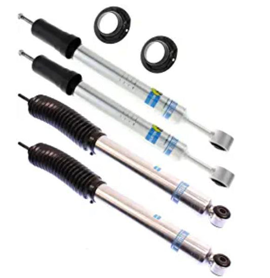 24-232173, 24-321150 Bilstein 5100 Series Front 2.5” Lift Kit Fully Assembled Coilover Shocks with Rear 5100 Series Shocks for 2007, 2008, 2009, 2010, 2011, 2012, 2013, 2014, 2015, 2016, 2017, 2018, 2019, 2020, 2021 Toyota Tundra