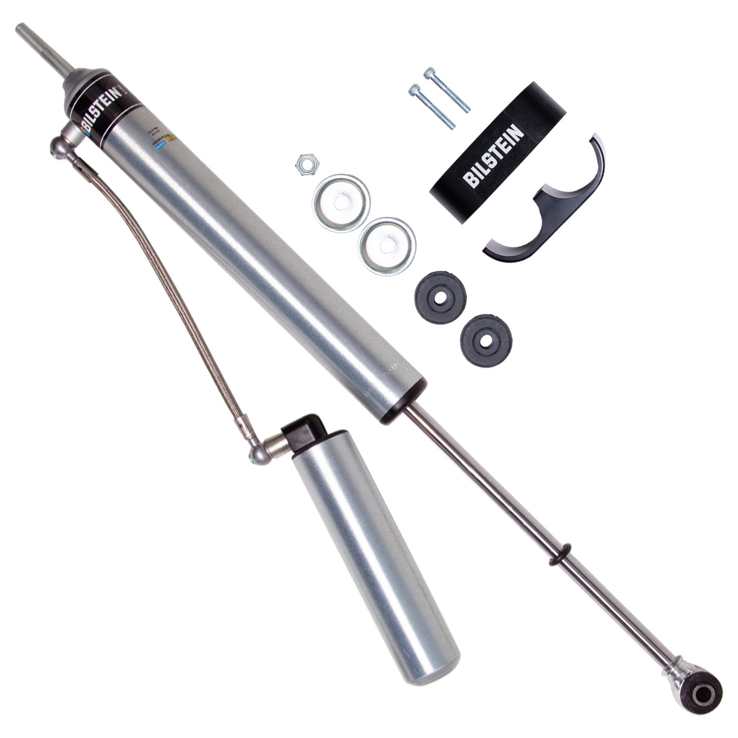 25-311990 Bilstein B8 5160 Remote Reservoir Shock Absorber for 2007-2017 Jeep Wrangler and 2018 Jeep Wrangler JK - 3.5"- 5" Front Lift