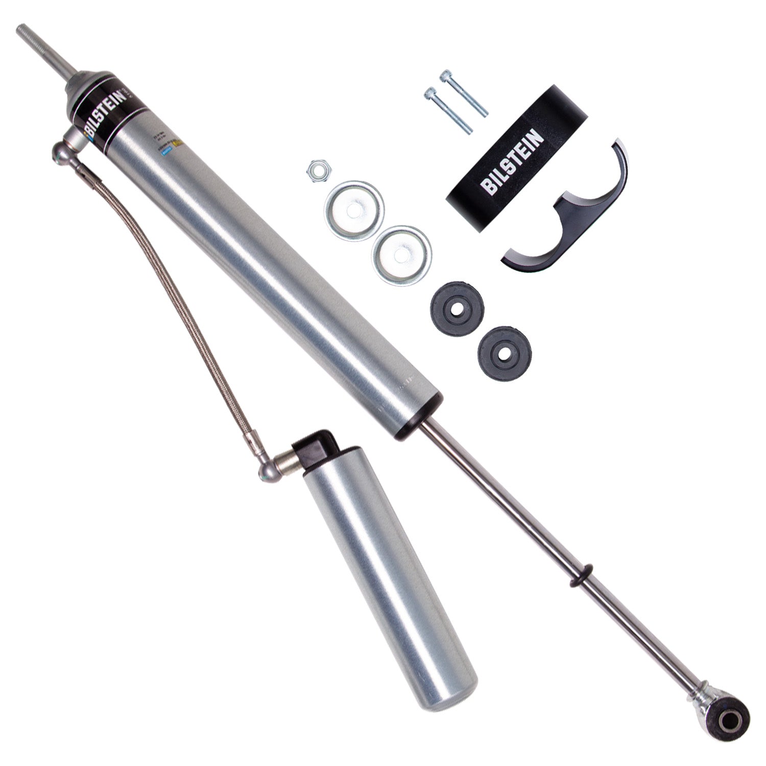 25-311990 Bilstein B8 5160 Remote Reservoir Shock Absorber for 2007-2017 Jeep Wrangler and 2018 Jeep Wrangler JK - 3.5"- 5" Front Lift