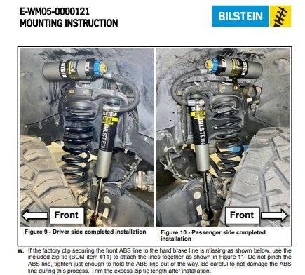 25-335903 Bilstein B8 8100 ZoneControl R DSA Shock Absorber Front Right for 2019-2025 Ram 2500 w 2-2.5" Front Lift