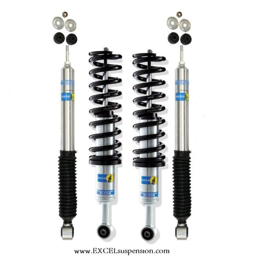 Bilstein Fully Assembled Front 6112 Series Adjustable Height Coilover Shocks / Rear 5100 Series Shocks for 4Runner / GX460 / FJ Cruiser - 47-310025 33-313146